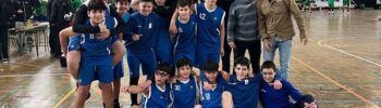 El CB Puebla de la Calzada celebra su paso a cuartos de final del título Oro de Extremadura (foto: Rut GG).
