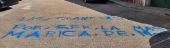 Pintadas presuntamente realizadas por el detenido (foto: Guardia Civil).