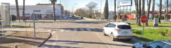 rotonda en el cruce de la Avenida del Progreso con la EX-209.